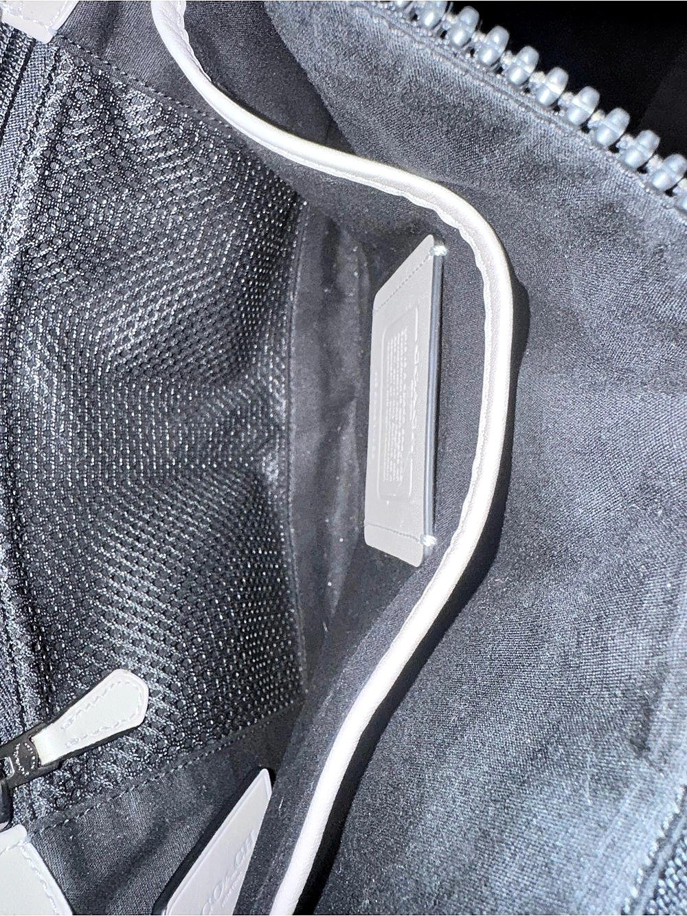 Coach Charter Flap Crossbody 24 in White & Gray - Picture 8 of 8